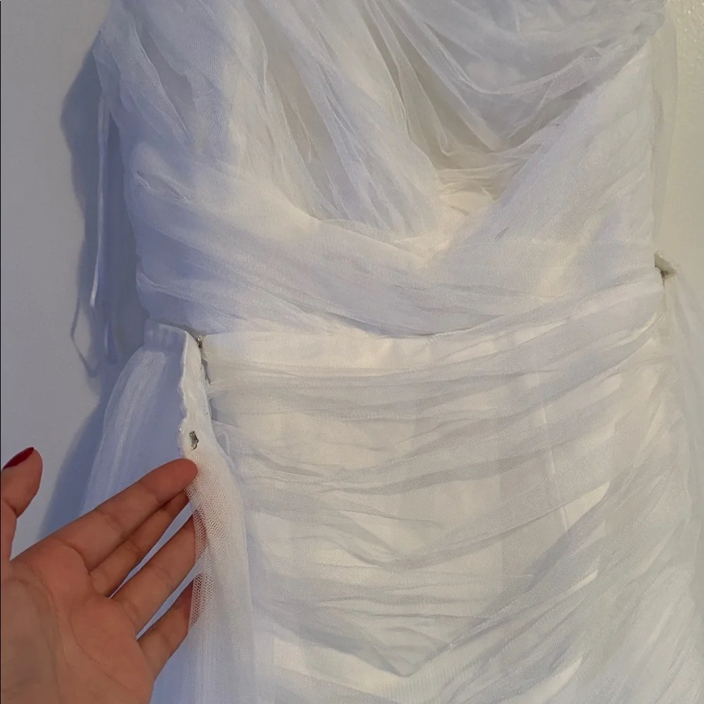NWT SAU LEE Sidney Dress in White size 6 - Picture 5 of 7